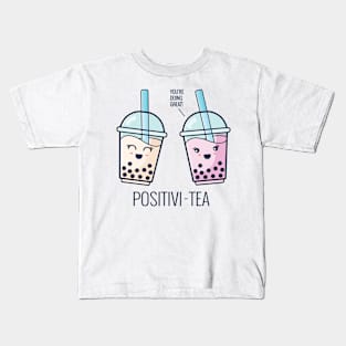 Positivitea Bubble Tea Kids T-Shirt